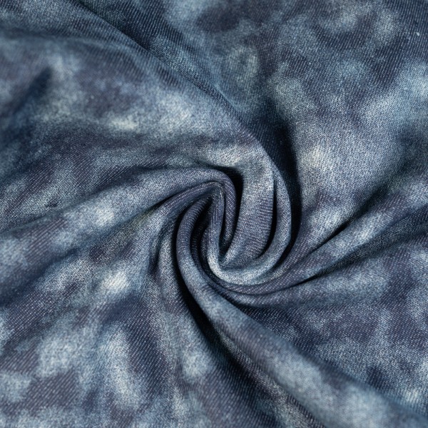 Jeansstoff Denim Batik navy