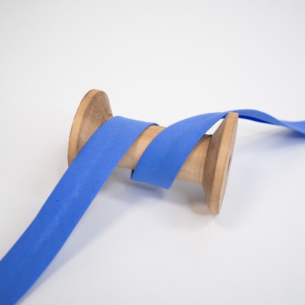 Elastisches Schrägband vorgefalzt himmelblau