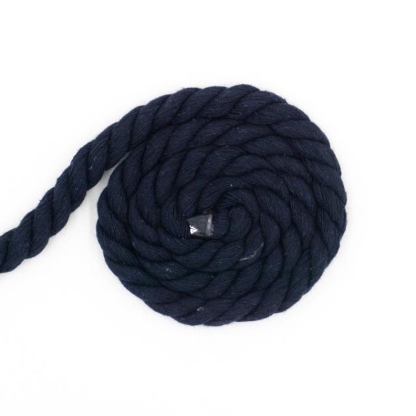 Soft Kordel 8mm gedreht navy