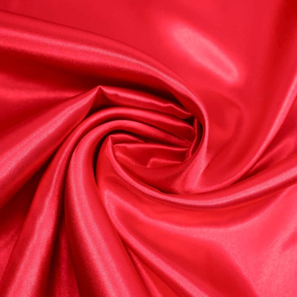 Satin Sina Glänzend Uni rot