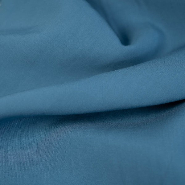 Viskose Popeline Laura jeansblau