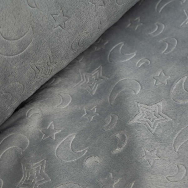 Wellnessfleece Sternenhimmel hellgrau