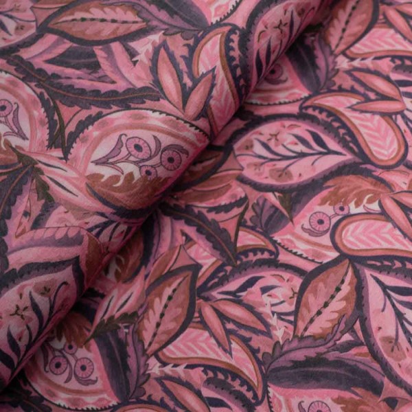 Bamboo Jersey Paisley altrosa