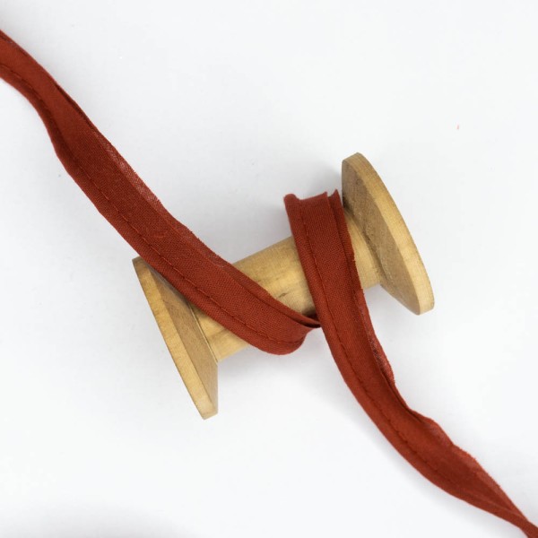 Baumwoll Paspelband Deluxe terra