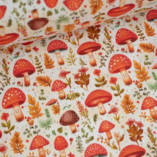 Alpensweat Fliegenpilz hellbeige