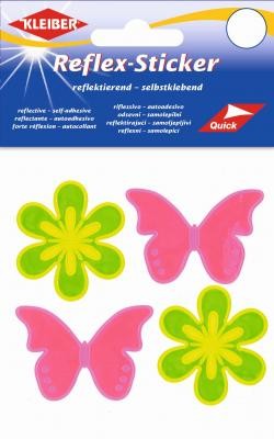 Kleiber Reflex-Sticker Schmetterling und Blume