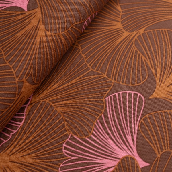 Canvas Gingko braun