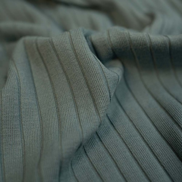 Ripp Baumwolljersey dusty mint