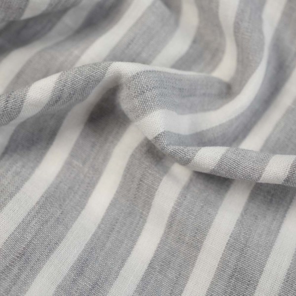 Webware Leinen-Look Streifen schwarz