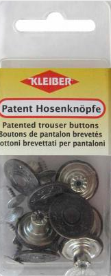 Patent Hosenknöpfe Sternmuster altbronze