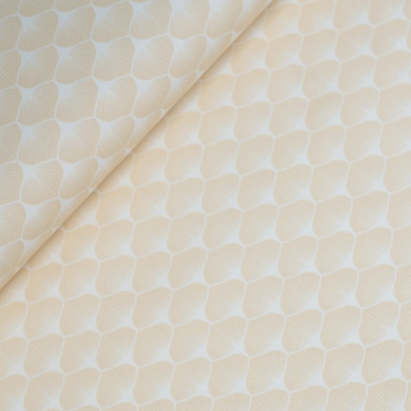 Bio Baumwollwebware Fächer beige