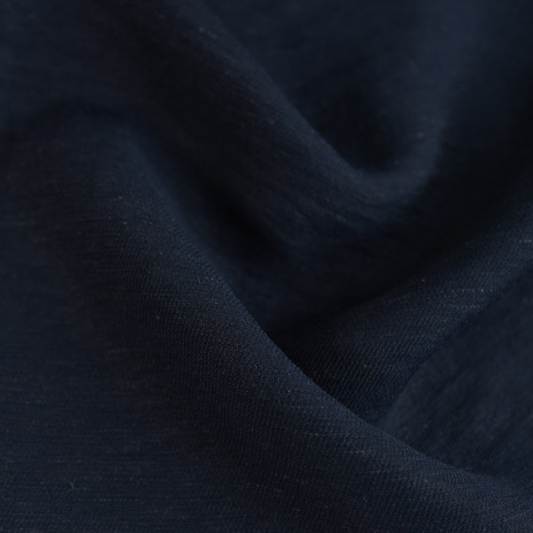 Leinen Viskose Twill dark navy