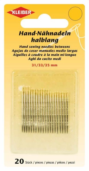 Kleiber Hand-Nähnadeln halblang 20 Stück