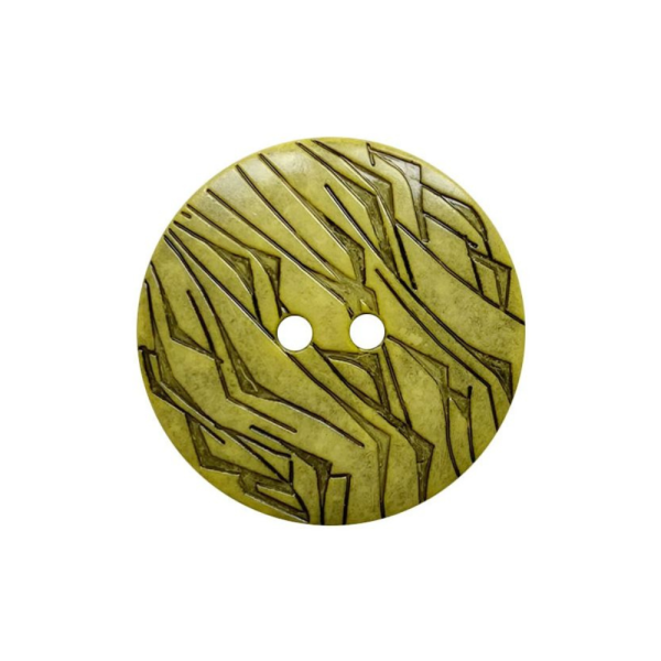 Modeknopf Gemustert 18 mm gelb