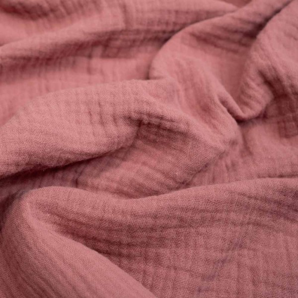 Musselin Double Gauze Amelie altrosa