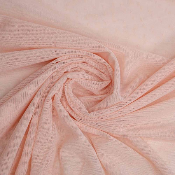 Soft Mesh Stretch Pünktchen rosa