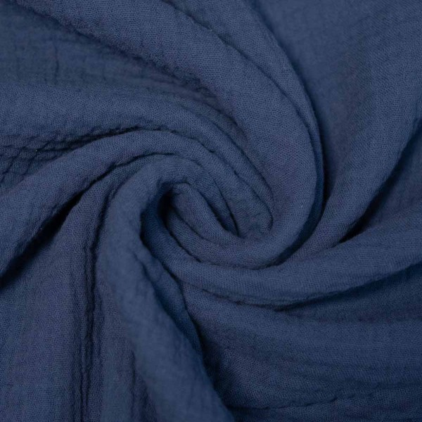 Musselin Double Gauze Maja indigoblau