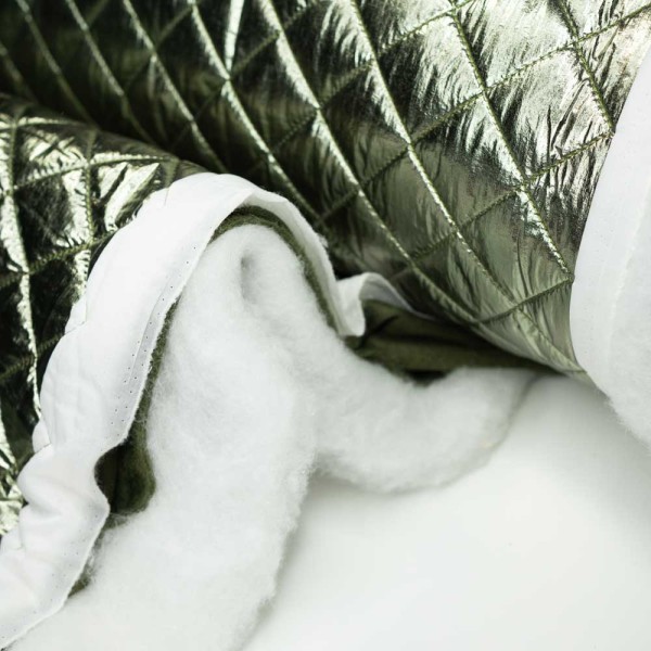 Steppstoff Karo Premium wattiert khaki