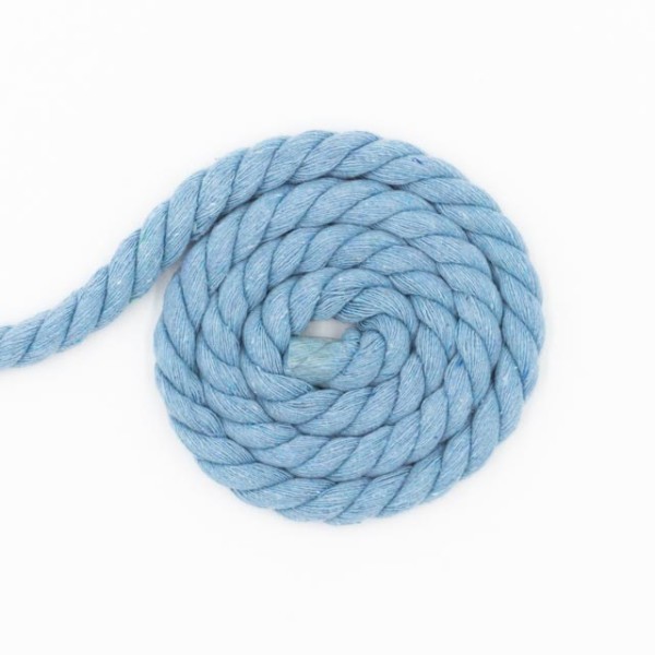 Soft Kordel 8mm gedreht dusty blue