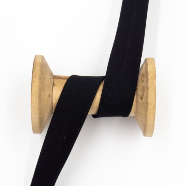 Baumwoll Schrägband schwarz
