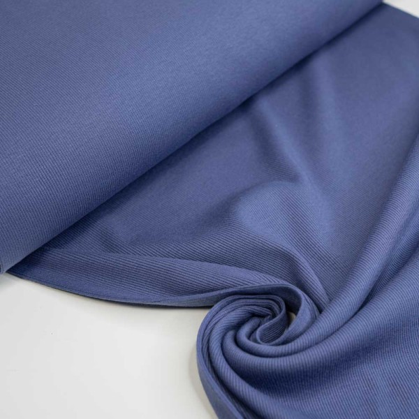 Fein-Ripp Bündchen 100cm breit jeansblau