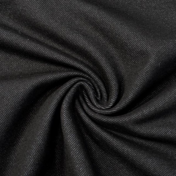 Sweat Jeansstoff schwarz