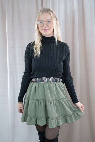 Rollkragen Pullover Alissa schwarz