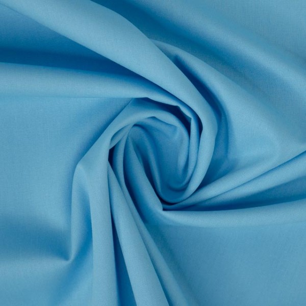 Edle Baumwollwebware babyblau
