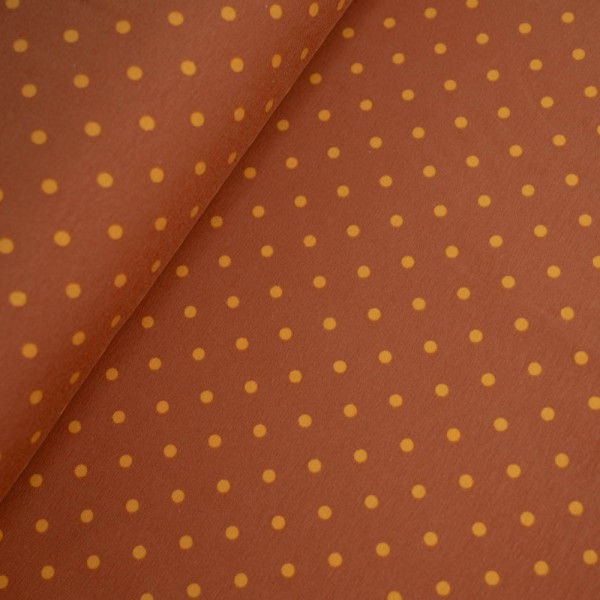 Baumwolljersey Kleine Punkte terra