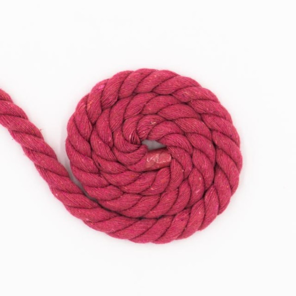 Soft Kordel 10mm gedreht pink-beere