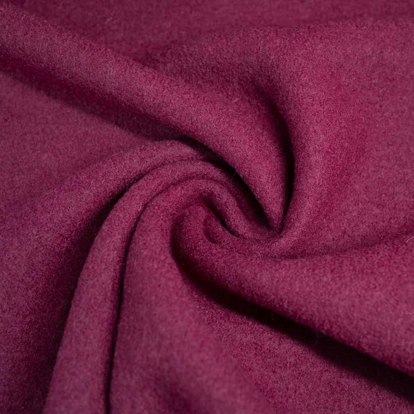 Woll Walkloden bordeaux beere