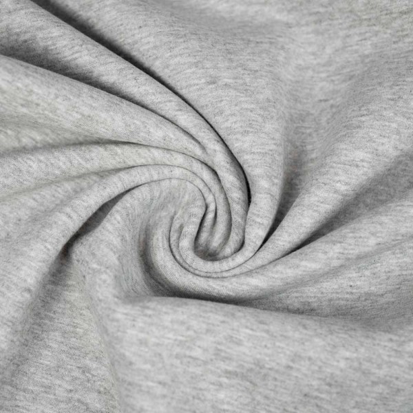 Scuba Baumwolljersey grau meliert