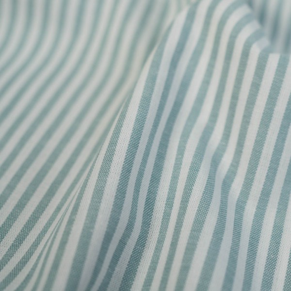 Baumwoll Popeline Streifen MELIERT dusty mint