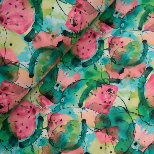 Baumwolljersey Watermelon pink