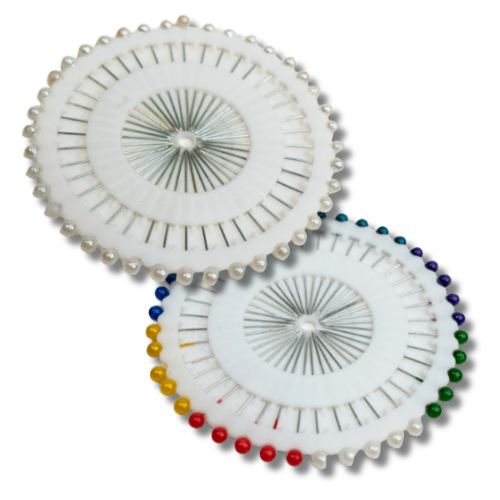 40 Stk Stecknadeln Kunststoff zum Basteln ivory