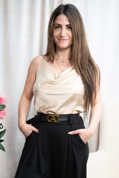 Satin Top Elegance beige