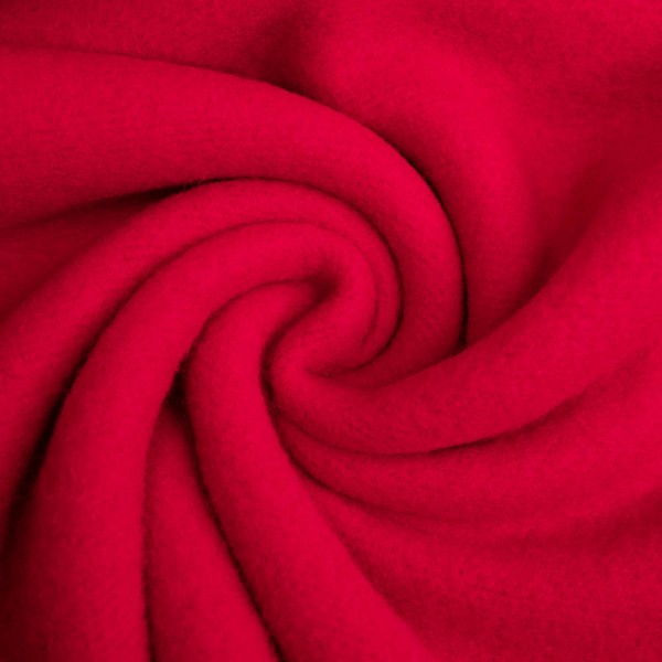 Woll Fleece flauschig rot