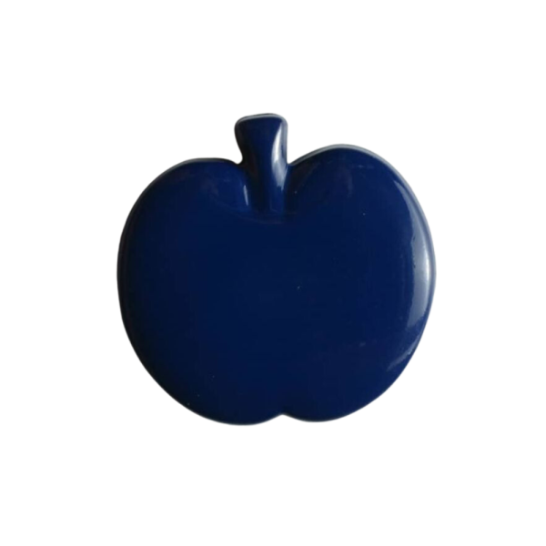 Kinderknopf Apfel 14mm navy