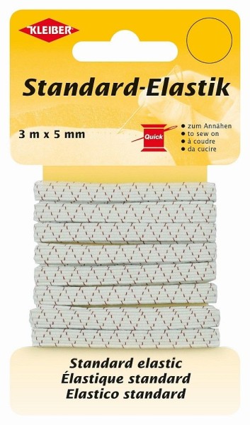 Kleiber Gummiband weiß Standard-Elastic 3m x 5mm