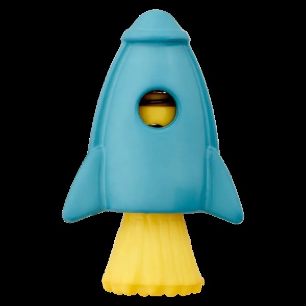 Kordelstopper Rakete 28mm blau gelb