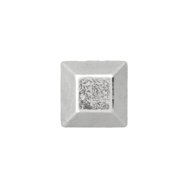 Zierniete Quadrat 8mm silber