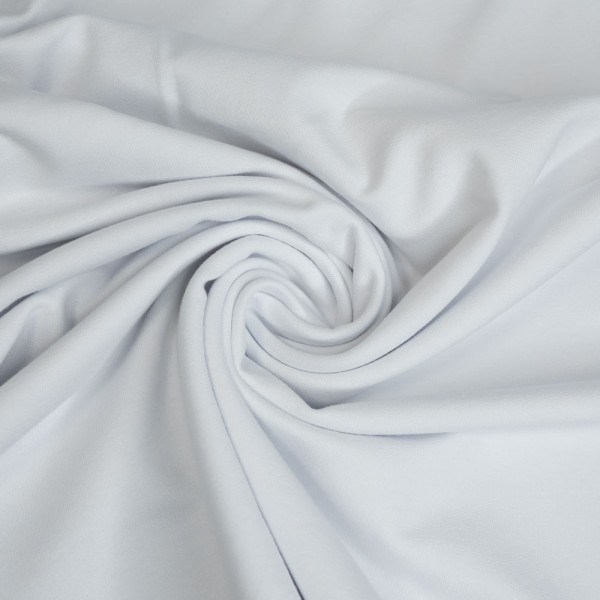 Baumwolljersey Uni Lena weiß