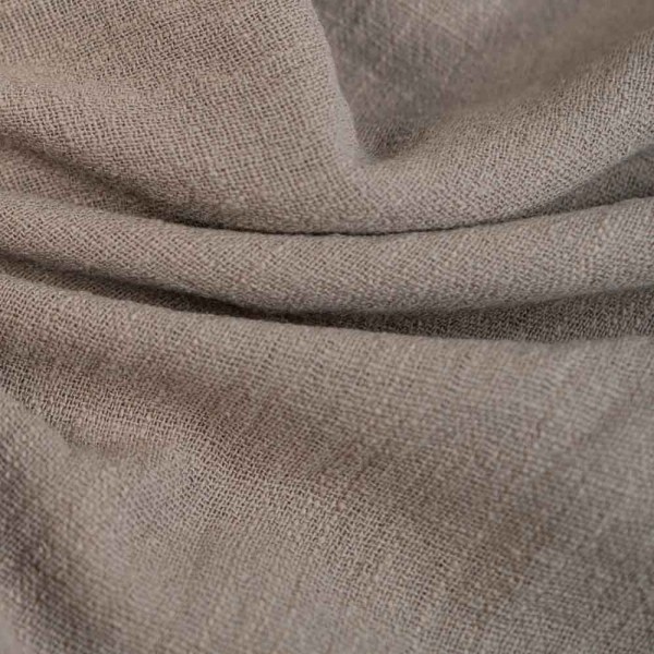 Baumwolle Leinen-Look taupe