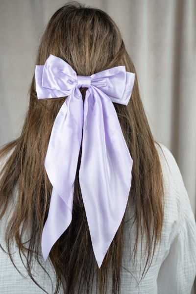 Haarschleife Haarspange flieder