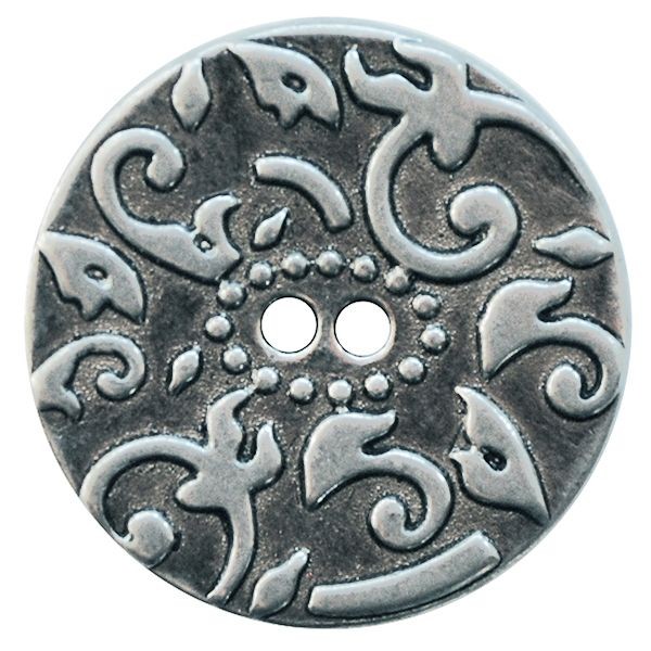 Trachtenknopf Tribal 20mm altsilber