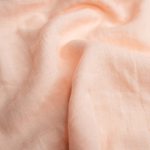 Musselin Double Gauze Leinen Look nude