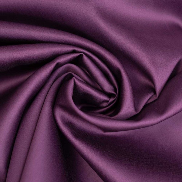 Baumwollsatin Luxury Soft aubergine