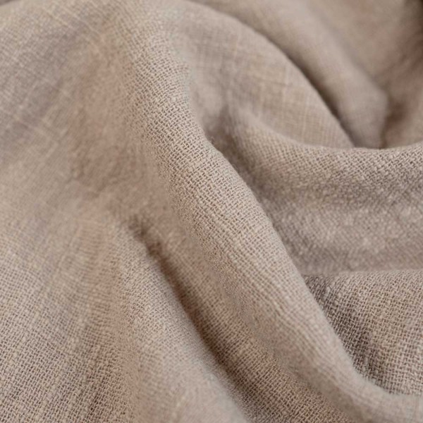 Baumwolle Leinen-Look beige