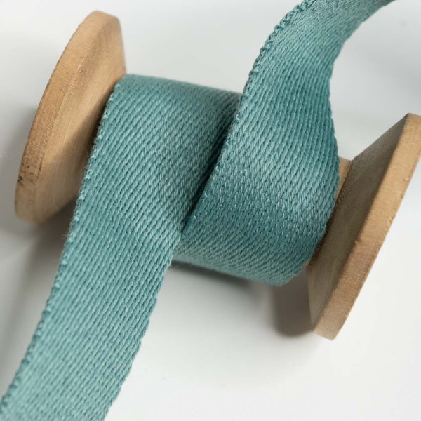 Soft Gurtband 25mm dusty mint dunkel