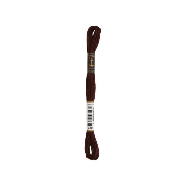 Anchor Sticktwist Garn 6-fädig dunkelbraun hell